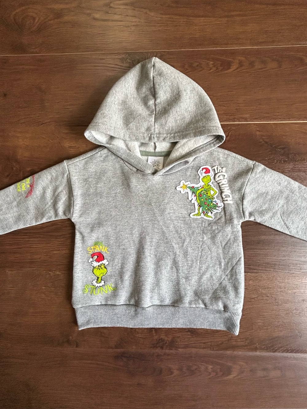 How the Grinch Stole Christmas Gray Hoodie 2T